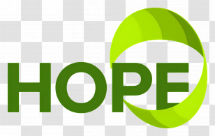 Hope - Green Hope Logo With Inspiring Message Transparent PNG