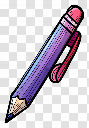 Colored Pencil - Colorful Cartoon Pencil Transparent PNG