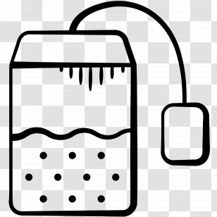 Tea Bag - Simple Tea Bag Illustration Transparent PNG
