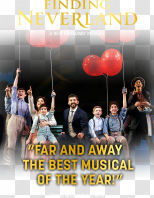 Finding Neverland New York City Broadway Pantages Theatre Pippin - Poster - Ticket Transparent PNG