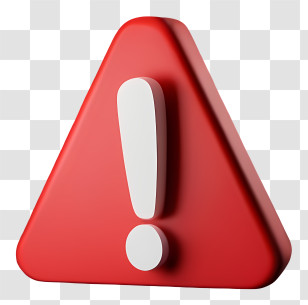 Red Triangle - Red Exclamation Warning Sign Icon Transparent PNG