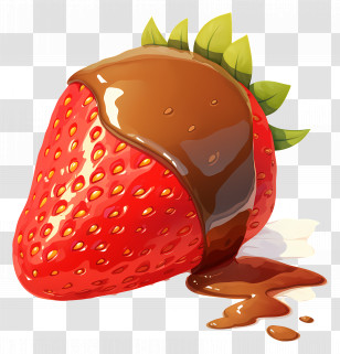 Chocolate Covered Strawberries - Chocolate Dipped Strawberry Transparent PNG