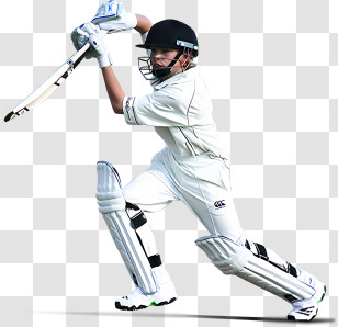 Sports - Cricket Batsman In Action Pose Transparent PNG