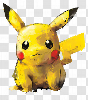 Pokemon - Cute Pikachu Character Cartoon Art Transparent PNG