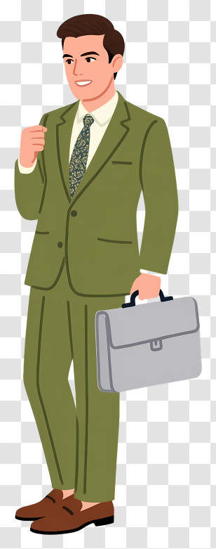 Businessman Holding Briefcase - Businessman With Briefcase Transparent PNG