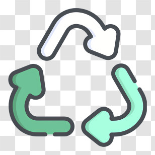 Recycling Logo - Green And White Recycle Symbol Transparent PNG