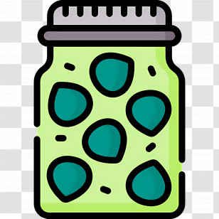 Pickle Jar - Jar Of Green Pickles Transparent PNG