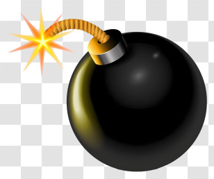 Timer Bomb - Bomb With Lit Fuse Transparent PNG
