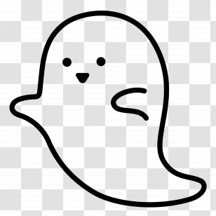 Halloween Ghost - Cute Ghost Cartoon Transparent PNG