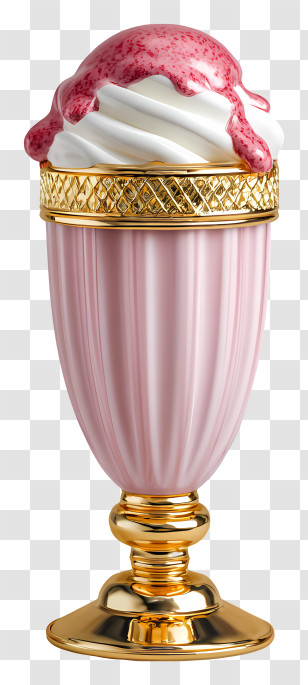 Milkshake - Luxurious Ice Cream Sundae Transparent PNG