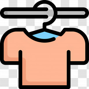 Hanging Cloth - Clothing Item On Hanger Illustration Transparent PNG