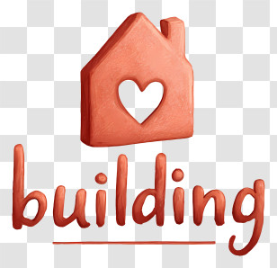 Building Logo - Cute Clay House Icon Transparent PNG