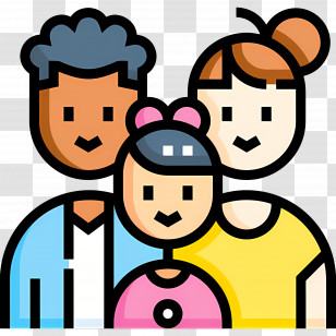 Family - Happy Family Cartoon Transparent PNG