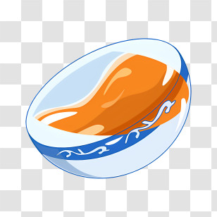 Porcelain Bowl - Soup Bowl With Orange Soup Transparent PNG