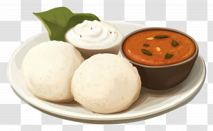 Idli - South Indian Food Transparent PNG