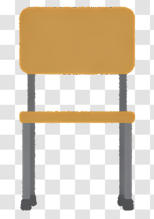 Icon - Simple Wooden Chair Transparent PNG