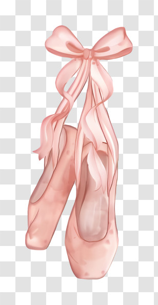 Ballet Shoes - Pink Ballet Shoes Transparent PNG