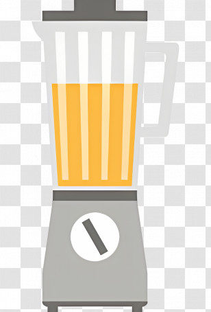 Juicer - Juice Blender Filled With Orange Juice Transparent PNG