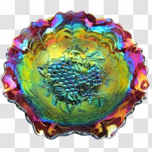 Carnival Glass Cobalt Blue Purple - Headdress Transparent PNG