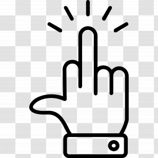 Middle Finger - Pointing Hand Gesture Transparent PNG