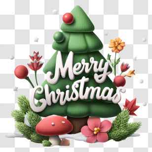 Christmas Cute - Merry Christmas Design Transparent PNG