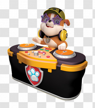 Paw Patrol - Dog DJ With Turntable Transparent PNG