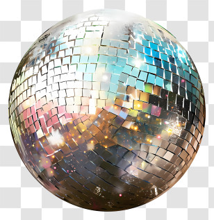 Disco Ball - Colorful Disco Ball For Celebrations Transparent PNG