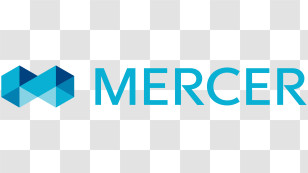 Mercer Logo - Mercer Blue Geometric Logo Transparent PNG