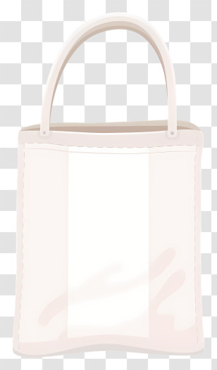White Handbag - Plain White Shopping Bag Transparent PNG