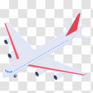 Aeroplane - Illustration Of A Jet Airplane Transparent PNG