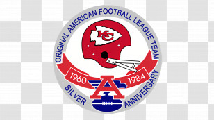 Kansas City Chiefs Logo - American Football League Anniversary Logo Transparent PNG
