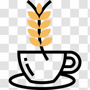 Oats - Cup With Wheat Icon Transparent PNG