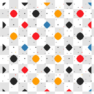 Polka Dots Pattern Background - Colorful Abstract Geometric Pattern Transparent PNG