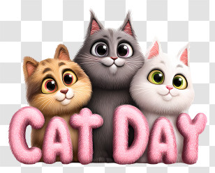 International Cat Day - Cat Day Celebration Transparent PNG