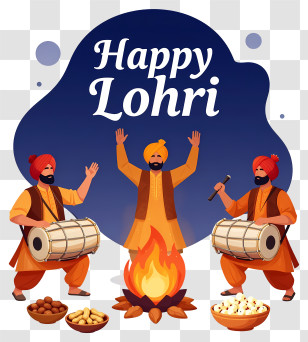 Happy Lohri - Happy Lohri Celebration Transparent PNG