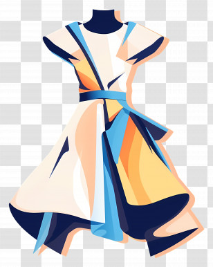 Fashion Dress - Stylish Dress Illustration Transparent PNG