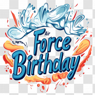 Air Force Birthday - Air Force Birthday Celebration Transparent PNG