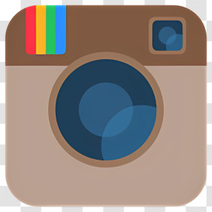 Instagram - Stylized Instagram Logo With Colorful Details Transparent PNG