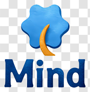 Mind Logo - Blue Tree 'Mind' Logo Transparent PNG