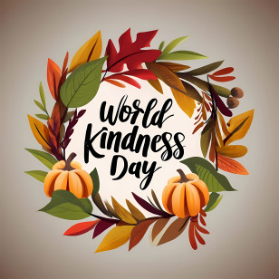 World Kindness Day - World Kindness Day With Wreath And Pumpkins Transparent PNG