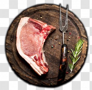 Prosciutto Game Meat Ham Raw - Heart Transparent PNG