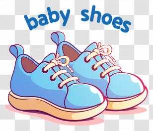 Baby Shoes - Blue Baby Shoes Transparent PNG