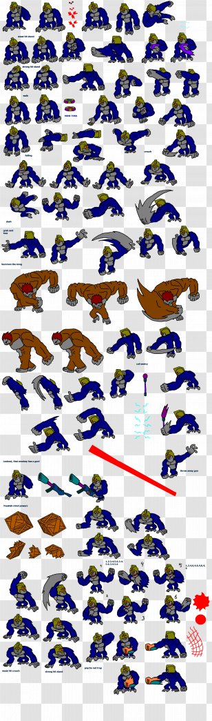 M U G E N Sprite Gorilla PNG Images, Transparent M U G E N Sprite ...