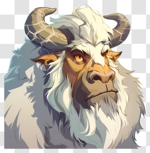 Game Figure - Fantasy Horned Animal Transparent PNG