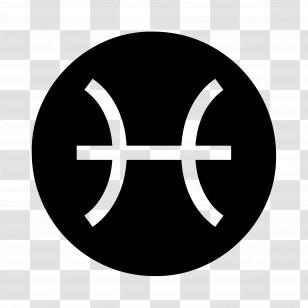 Pisces Emoji - Pisces Zodiac Symbol Transparent PNG