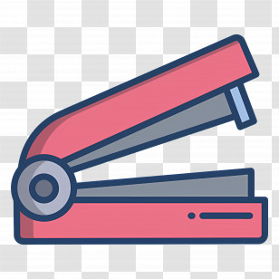 Stapler - Red And Gray Stapler For Office Use Transparent PNG