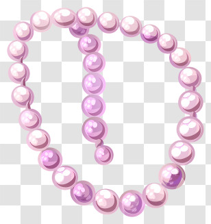 Pearl Necklace - Elegant Pearl Necklace Illustration Transparent PNG