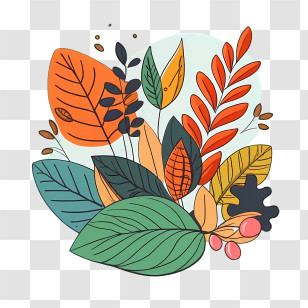 Autumn Tree Leaf - Colorful Autumn Leaves Illustration Transparent PNG