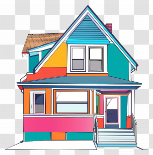 House - Small Cute Doodle House Transparent PNG