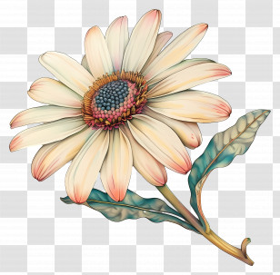 Transvaal Daisy - Delicate Daisy Flower Illustration Transparent PNG